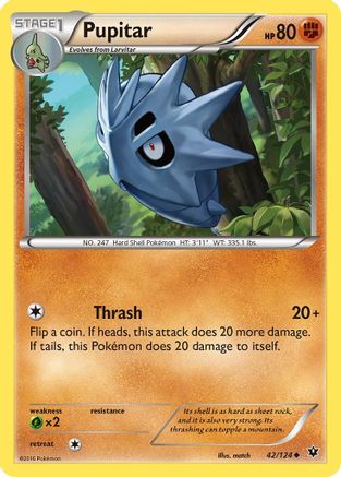 Image of Pupitar 042  XY  Fates Collide - Uncommon