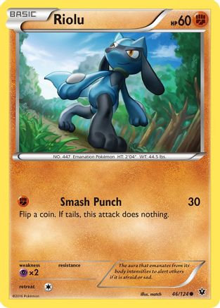 Image of Riolu (46) 046/124  XY  Fates Collide - Common