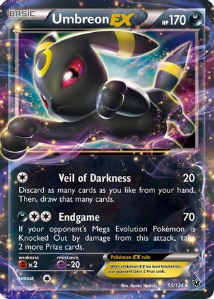 Image of Umbreon EX 055/124  - Holofoil XY  Fates Collide - Ultra Rare