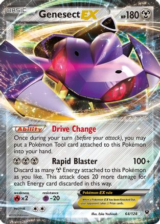 Image of Genesect EX 064/124  - Holofoil XY  Fates Collide - Ultra Rare