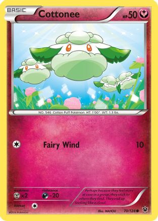 Image of Cottonee 070/124  XY  Fates Collide - Common