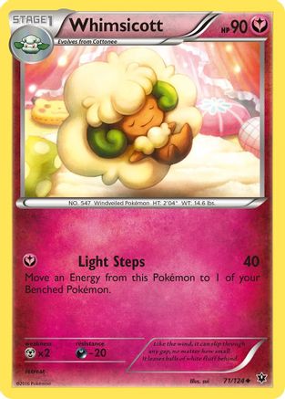 Image of Whimsicott 071/124  - Reverse Holofoil XY  Fates Collide - Uncommon