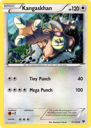 Image of Kangaskhan 075/124  XY  Fates Collide - Uncommon