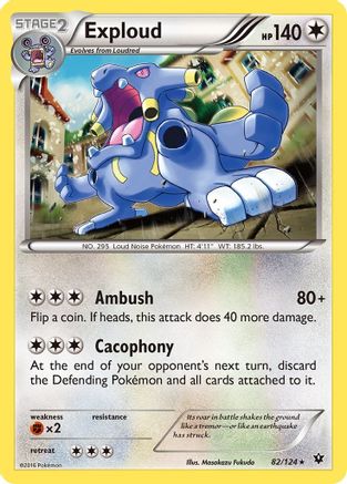 Image of Exploud 082  - Reverse Holofoil XY  Fates Collide - Rare