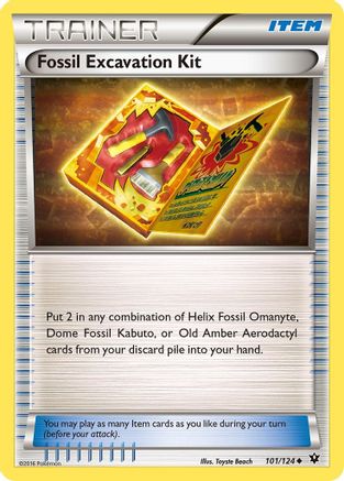 Image of Fossil Excavation Kit 101/124  XY  Fates Collide - Uncommon