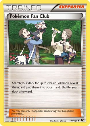 Image of Pokemon Fan Club 107/124  XY  Fates Collide - Uncommon