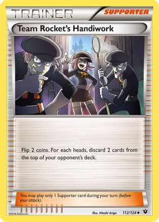 Image of Team Rocket's Handiwork 112/124  XY  Fates Collide - Uncommon