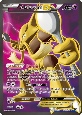 Image of Alakazam EX (Full Art) 117/124  - Holofoil XY  Fates Collide - Ultra Rare