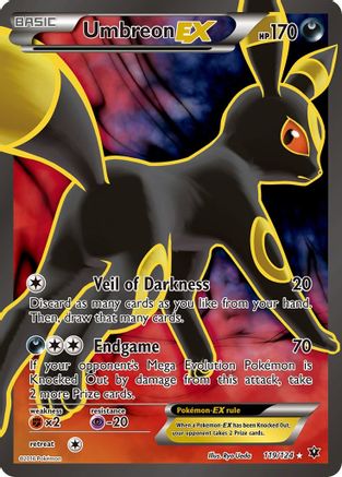 Image of Umbreon EX (Full Art) 119/124  - Holofoil XY  Fates Collide - Ultra Rare