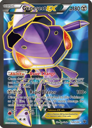 Image of Genesect EX (Full Art) 120/124  - Holofoil XY  Fates Collide - Ultra Rare