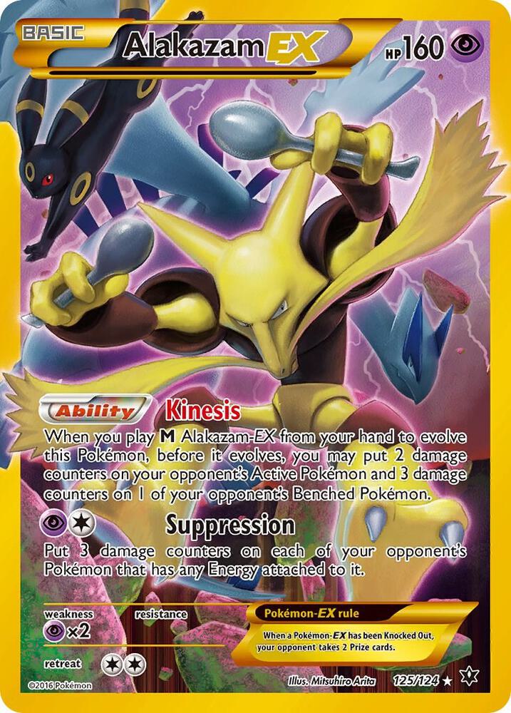 Alakazam EX (Secret) - XY - Fates Collide (FCO) - 125/124 - LP/NM