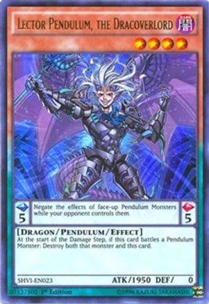 Image of Lector Pendulum, the Dracoverlord (SHVI-EN023) - Shining Victories Unlimited