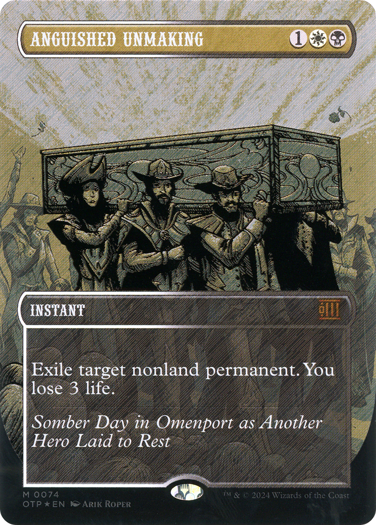 Image of Anguished Unmaking (Textured Foil) (OTP-074) - Breaking News (Borderless) Foil
