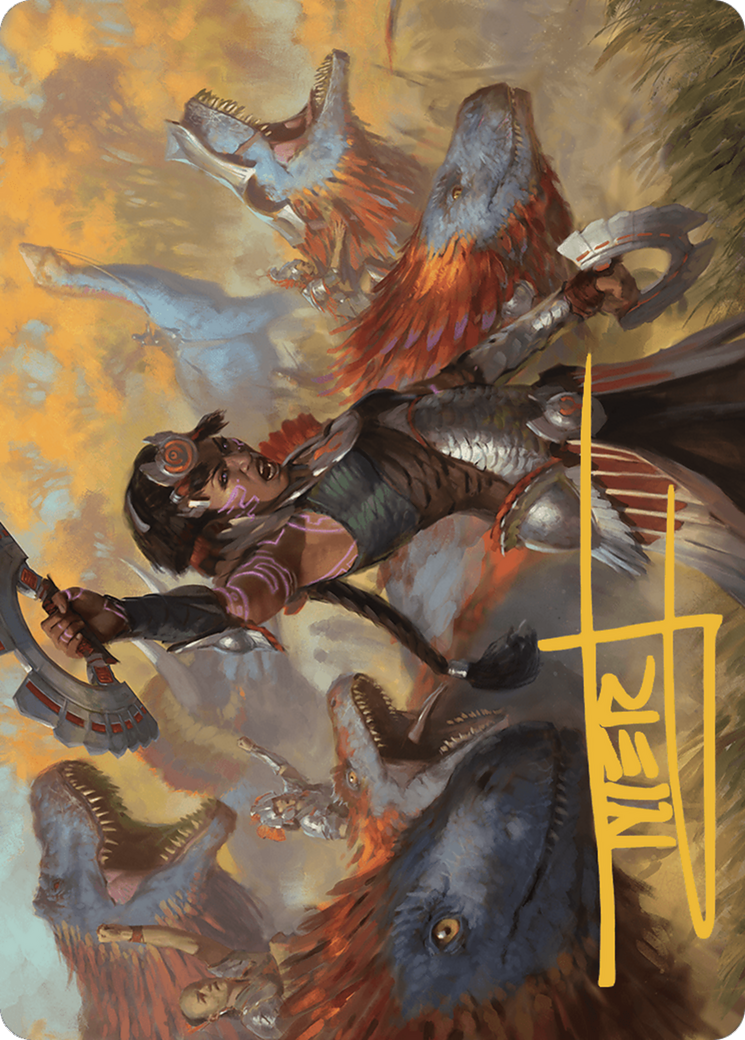 Image of Huatli, Poet of Unity // Huatli, Poet of Unity (ALCI-027) - The Lost Caverns of Ixalan Art Series (Borderless) Foil