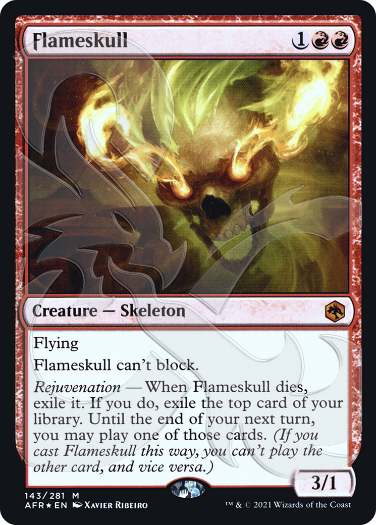 Image of Flameskull (AFR&-143) - Adventures in the Forgotten Realms Promos Foil