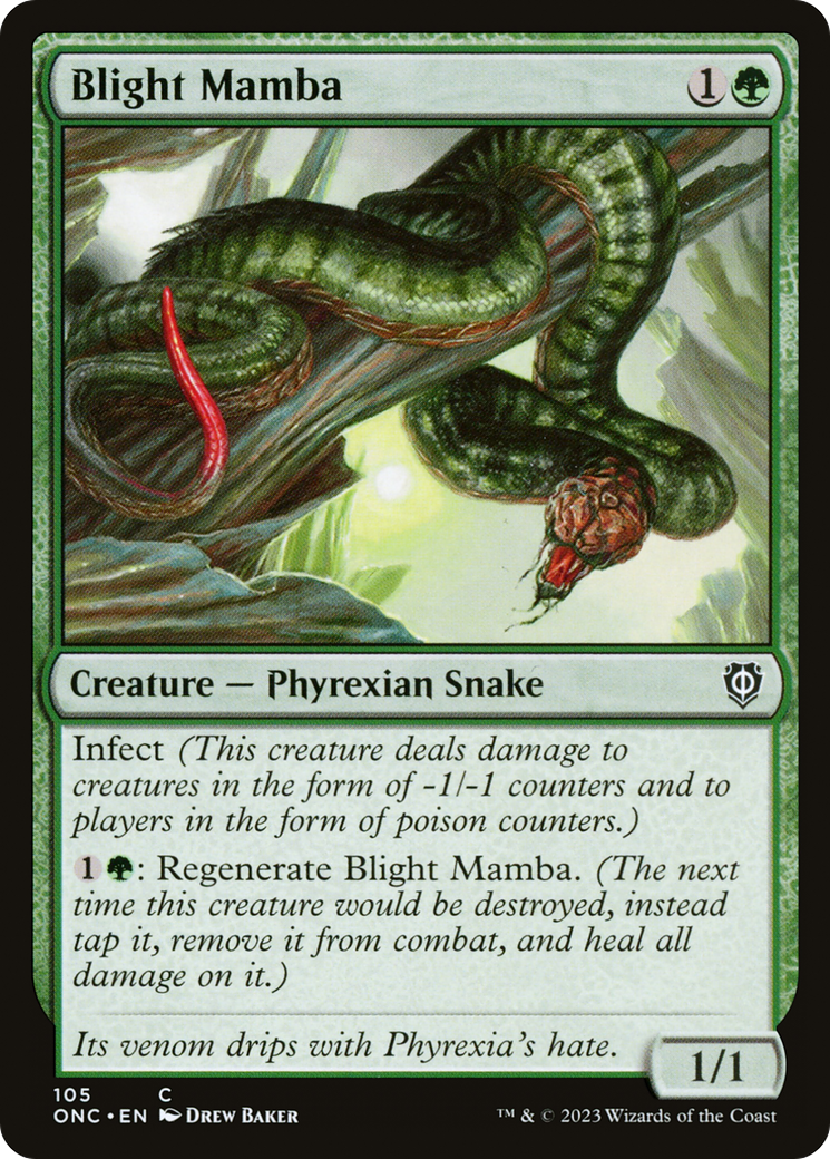 Image of Blight Mamba (ONC-105) - Phyrexia: All Will Be One Commander