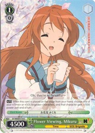 Image of Flower Viewing, Mikuru (SY/WE09-E10) - The Melancholy of Haruhi Suzumiya Extra Booster