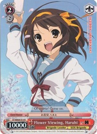 Image of Flower Viewing, Haruhi (Foil) (SY/WE09-E14) - The Melancholy of Haruhi Suzumiya Extra Booster