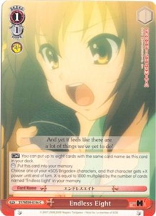 Image of Endless Eight (C) (SY/WE09-E19c) - The Melancholy of Haruhi Suzumiya Extra Booster