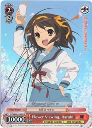 Image of Flower Viewing, Haruhi (SP) (SY/WE09-E14SP) - The Melancholy of Haruhi Suzumiya Extra Booster