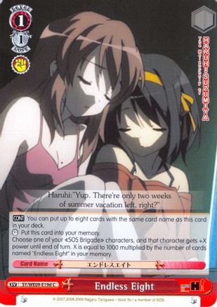 Image of Endless Eight (D - Foil) (SY/WE09-E19d) - The Melancholy of Haruhi Suzumiya Extra Booster
