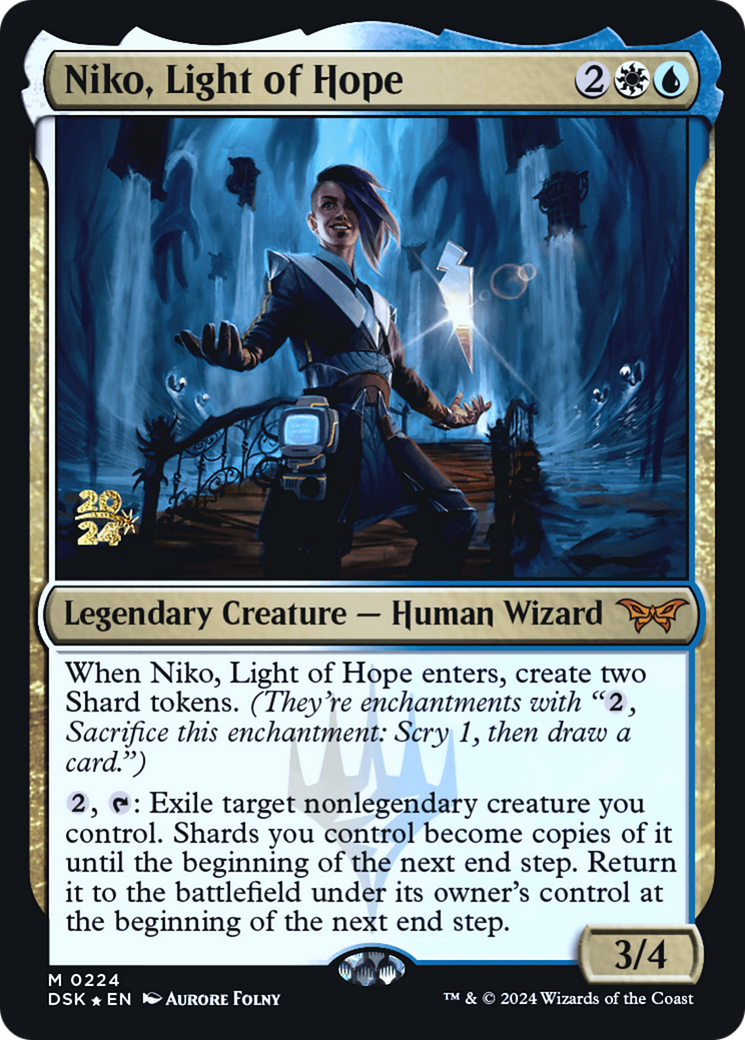 Image of Niko, Light of Hope (PRE-224) - Duskmourn: House of Horror Promos Foil