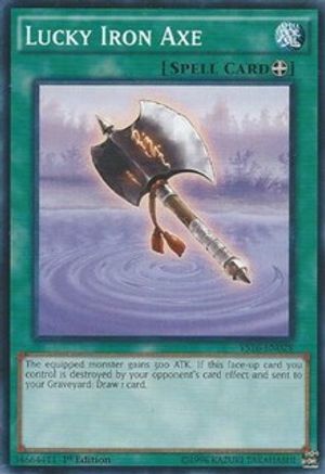 Image of Lucky Iron Axe (YS16-EN028) - Starter Deck: Yuya 1st Edition