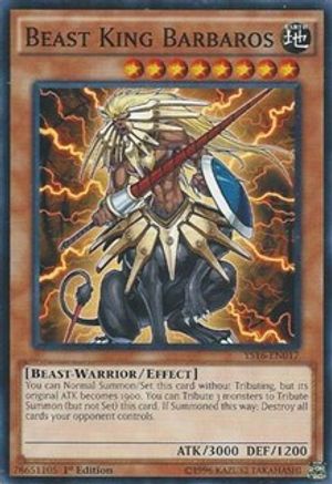 Image of Beast King Barbaros (YS16-EN017) - Starter Deck: Yuya 1st Edition