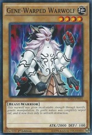 Image of Gene-Warped Warwolf (YS16-EN016) - Starter Deck: Yuya 1st Edition