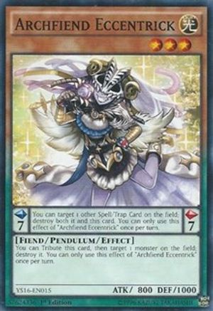 Image of Archfiend Eccentrick (YS16-EN015) - Starter Deck: Yuya 1st Edition