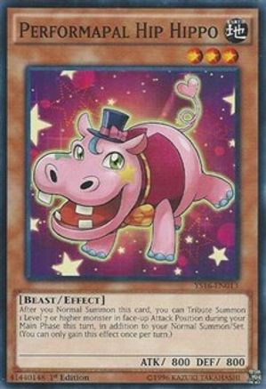Image of Performapal Hip Hippo (YS16-EN013) - Starter Deck: Yuya 1st Edition