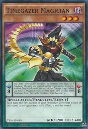 Image of Timegazer Magician (YS16-EN010) - Starter Deck: Yuya 1st Edition