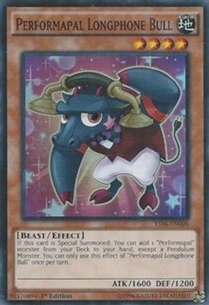 Image of Performapal Longphone Bull (YS16-EN006) - Starter Deck: Yuya 1st Edition