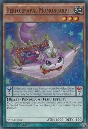 Image of Performapal Momoncarpet (YS16-EN004) - Starter Deck: Yuya 1st Edition