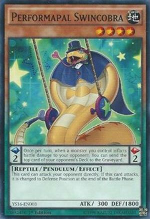 Image of Performapal Swincobra (YS16-EN003) - Starter Deck: Yuya 1st Edition