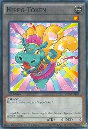 Image of Token: Hippo (Blue) (YS16-ENT03) - Starter Deck: Yuya 1st Edition