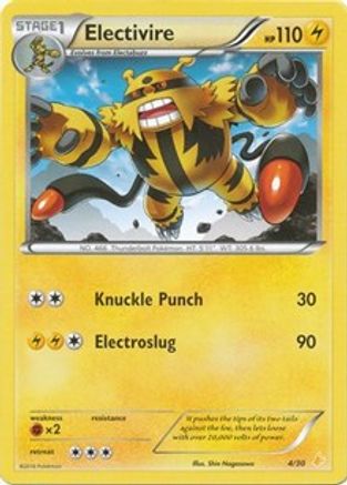 Image of Electivire (4) 004  XY Trainer Kit Pikachu Libre & Suicune - Common