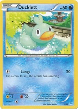 Image of Ducklett (7) 007  XY Trainer Kit Pikachu Libre & Suicune - Common