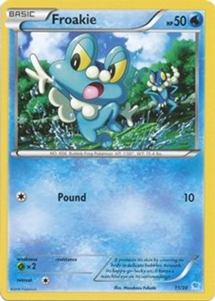 Image of Froakie (11) 011  XY Trainer Kit Pikachu Libre & Suicune - Common