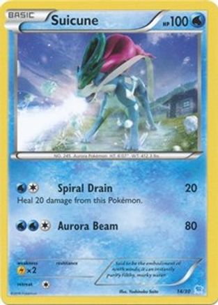 Image of Suicune (14 014  XY Trainer Kit Pikachu Libre & Suicune - Common