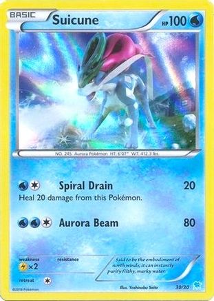 Image of Suicune (30 030/30  - Holofoil XY Trainer Kit Pikachu Libre & Suicune - Common