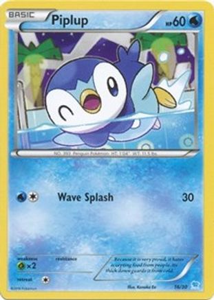 Image of Piplup 016  XY Trainer Kit Pikachu Libre & Suicune - Common