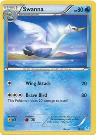 Image of Swanna (27) 027  XY Trainer Kit Pikachu Libre & Suicune - Common