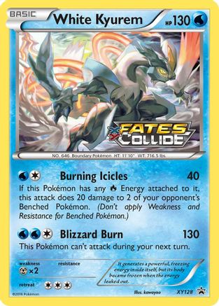 Image of White Kyurem (Prerelease) XY128  - Holofoil XY Promos - Promo
