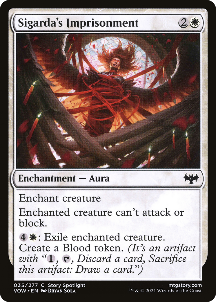 Image of Sigarda's Imprisonment (VOW-035) - Innistrad: Crimson Vow