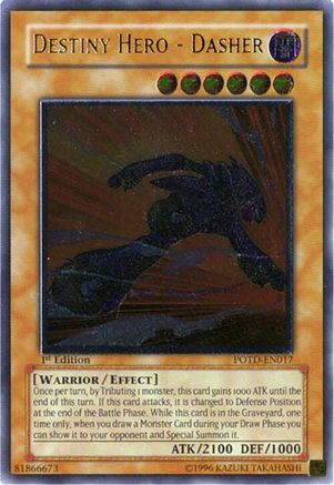 Image of Destiny Hero - Dasher (UTR) (POTD-EN017) - Power of the Duelist 1st Edition