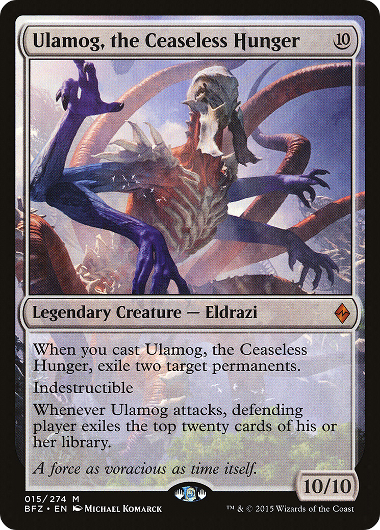 Image of Ulamog, the Ceaseless Hunger (BFZ-015) - Battle for Zendikar Foil
