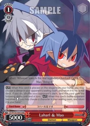 Image of Laharl & Mao (RRR) (DG/EN-S03-E091R RRR) - Disgaea