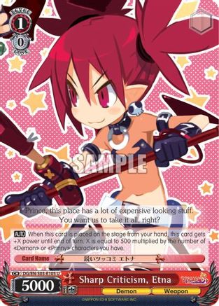 Image of Sharp Criticism, Etna (DG/EN-S03-E105 U) - Disgaea