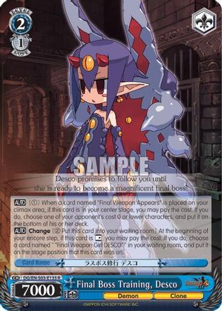 Image of Final Boss Training, Desco (DG/EN-S03-E135 R) - Disgaea